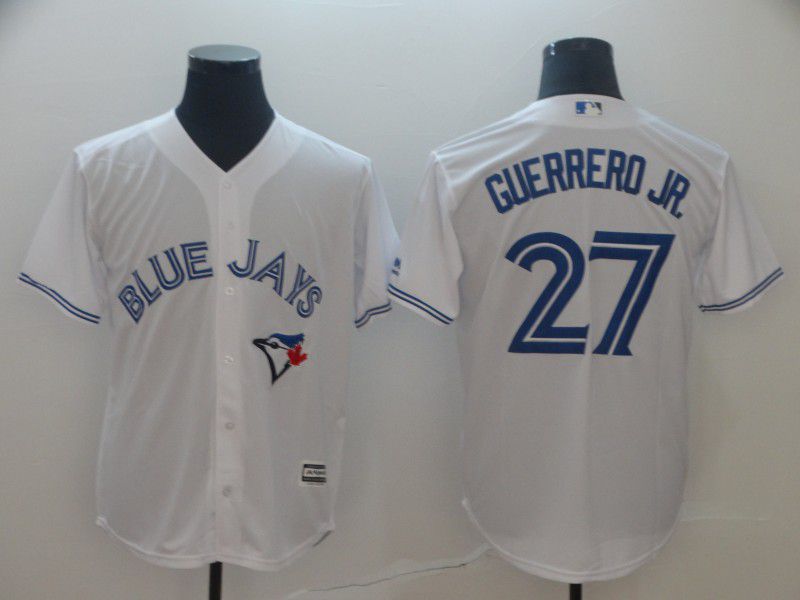Men Toronto Blue Jays #27 Guerrero jr White Game MLB Jersey->san diego padres->MLB Jersey